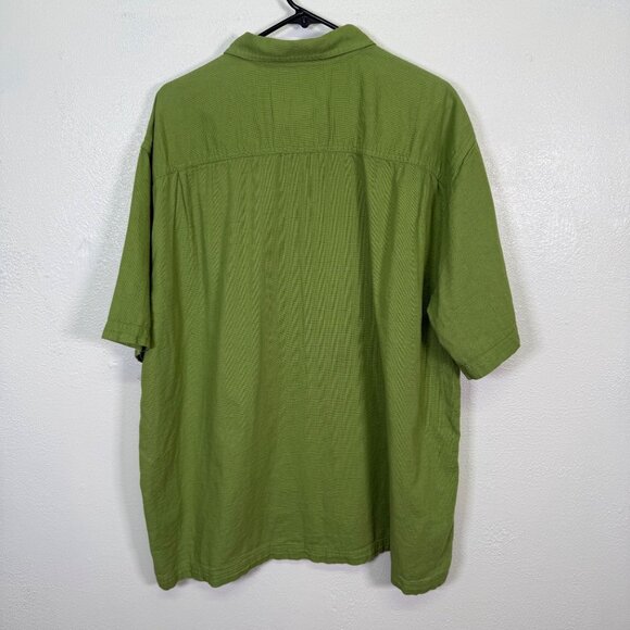 Royal Robbins XXL Green Short Sleeve Button Down Shirt Desert Pucker Cactus - Picture 3 of 11